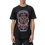 Camiseta Oakley Dia de Los Muertos Skull - Masculina PRETO