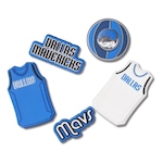 Jibbitz Crocs Nba Dallas Mavericks Pack com 5 Peças Único BRANCO