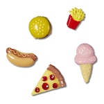 Jibbitz Crocs Mini Comidas 3D Pack com 5 Peças Único BRANCO