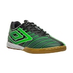 Chuteira Futsal Umbro Velocita Elixir Club - Adulto PRETO/VERDE