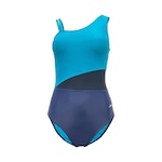 Maiô para Natação Speedo Body Assimetrico Recorte - Adulto AZUL