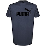 Camiseta Puma Ess Heather Tee - Masculina AZUL ESCURO