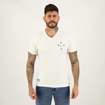 Camiseta do Cruzeiro SPR Retrô 1976 Away - Masculina BRANCO