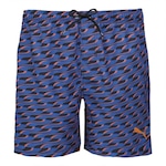 Shorts Puma Board Estampado - Masculino AZUL/PRETO