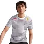 Camiseta Puma Scuderia Ferrari Race Camo - Masculina BRANCO/PRETO