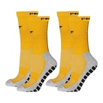 Kit de Meias 3/4 Penalty Grip - 2 Pares - Infantil AMARELO