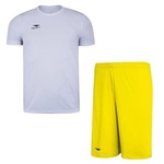 Kit Camiseta Penalty X + Bermuda - Masculina BRANCO/AMARELO