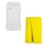 Kit Camiseta Regata Penalty X + Bermuda - Masculina BRANCO/AMARELO