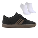 Kit Tênis Mormaii Urban Stripe 3 + Par de Meia - Masculino PRETO