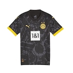 Camisa Borussia Dortmund 23/24 II Puma - Infantil PRETO