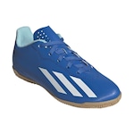 Chuteira Futsal adidas X Crazyfast 4 - Infantil AZUL