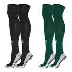 Kit de Meiões Penalty Grip Max - 2 Pares - Adulto PRETO/VERDE