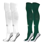 Kit de Meiões Penalty Grip Max - 2 Pares - Adulto BRANCO/VERDE