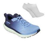 Kit Tênis Skechers Go Run Ride 11 + Meia - Masculino AZUL