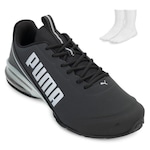 Tênis Puma Cell Divide e Meia - Masculino PRETO/CINZA