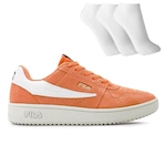 Tênis Fila Acd Classic Se + 3 Pares de Meias - Masculino LARANJA/BRANCO