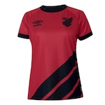 Camisa do Athlético-Pr I 2023 Umbro - Feminina VERMELHO