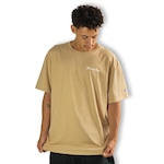 Camiseta Champion Mini Script Logo Country Walnut - Masculina BEGE