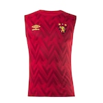 Camisa Regata Aquecimento do Sport Recife 2021 Umbro - Masculina VERMELHO