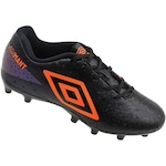 Chuteira de Campo Adamant Umbro - Júnior PRETO/LARANJA