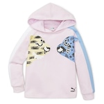 Blusão de Moletom com Capuz Puma T7 Mates Terry - Infantil ROSA