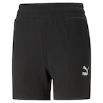 Shorts Puma Classics Pintuck - Feminino PRETO