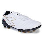 Chuteira de Futebol de Campo Diadora Calcio - Adulto BRANCO/PRETO