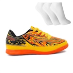 Chuteira Futsal Topper Strike 5 + 3 Pares de Meias - Infantil AMARELO CLA/PRETO