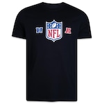 Camiseta New Era Nfl Logo - Masculina PRETO