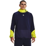 Blusão de Moletom com Capuz Under Armour Rush Fleece Hoodie - Masculino AZUL