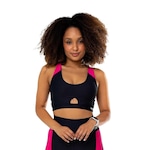 Top Fitness Esportivo Hoopfit Liz - Feminino PRETO/ROSA