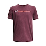 Camiseta Under Armour Logo Team Issue Wordmark Ss - Infantil VINHO