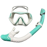 Kit de Mergulho Gold Sports Diver Pro Silicone Ultra BRANCO