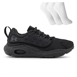 Tênis Under Armour Hovr Revenant + 3 Pares de Meias - Masculino PRETO