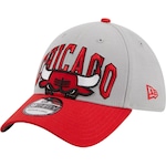 Boné New Era 39Thirty Stretch Fit Chicago Bulls Nba Tip-Off 2023 - Fechado - Adulto CINZA