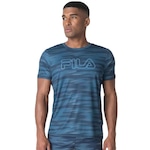 Camiseta Fila Sport Print - Masculina AZUL/PRETO