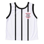 Camiseta Regata do Corinthians Torcida Baby 251R - Infantil BRANCO/PRETO