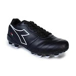 Chuteira de Futebol de Campo Diadora Calcio - Adulto PRETO/BRANCO