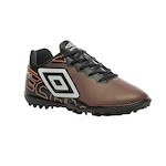 Chuteira Society Umbro Techno - Infantil PRETO/LARANJA