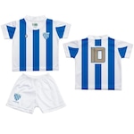 Kit Uniforme do Avaí Torcida Baby Bebê 031SS - Infantil AZUL/BRANCO