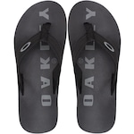 Chinelo Oakley Zeal Jet Tecido - Masculino PRETO/VERMELHO