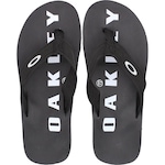 Chinelo Oakley Zeal Jet Tecido - Masculino BRANCO/PRETO