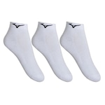 Kit Meias Cano Baixo Mizuno Basic - Unissex BRANCO