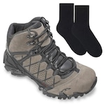 Bota Adventure Bull Terrier Extreme + Par de Meia - Masculina CINZA CLARO