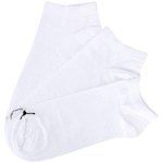 Kit Meias Cano Curto Puma Sapatilha com 3 Pares - Adulto BRANCO