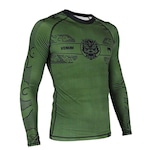 Rashguard Masculino Venum Dragon Army VERDE