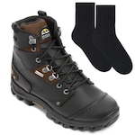 Bota Adventure Bull Terrier Tornado + Par de Meia - Masculina PRETO