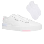 Kit Tênis Puma Jada + Par de Meia - Feminino BRANCO/ROSA