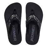 Chinelo Kenner Kivah Full Force Nova - Unissex PRETO/CINZA