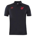 Camisa do Athletico Paranaense Polo Viagem 2022 Umbro - Masculina PRETO